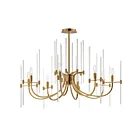 Maxim Lighting 38408CLHR Divine 8-Lights 480W Heritage Incandescent Chandelier