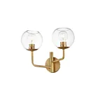 Maxim Lighting Branch 38412CLNAB 2-Lights 60W Natural Aged Brass Vanity Light