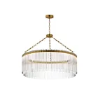 Maxim Lighting 38423CLNAB 1-Light 40W Natural Aged Brass Chandelier