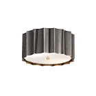 Maxim Lighting 39130GMGLD 2-Lights 50W Gunmetal and Gold Flush Mount