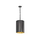 Maxim Lighting 39132GMGLD 1-Light 100W Gunmetal and Gold Pendant