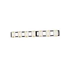 Maxim Lighting Radiant 39534CYBKGL 7-Lights 6W Black/Gold Leaf Vanity Light