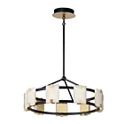 Maxim Lighting 39535CYBKGL Radiant 9-Lights 54W Black/Gold Leaf LED Chandelier