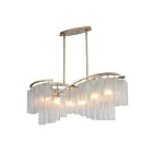 Maxim Lighting 39579WFLGS Victoria 6-Lights 360W Golden Silver Pendant
