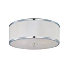 Maxim Lighting 39821BCWTPC Metro 3-Lights 60W Polished Chrome Semi-Flush Mount