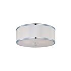 Maxim Lighting 39821BCWTPC Metro 3-Lights 60W Polished Chrome Semi-Flush Mount