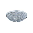 Maxim Lighting 39871BCPS Glimmer 4-Lights 4W Plated Silver Flush Mount