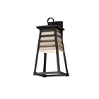 Maxim Lighting Shutters 40634WZBK Weathered Zinc/Black 60W Outdoor Wall Mount