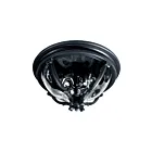 Maxim Lighting 41420WGBK Camden VX 3-Lights 60W Black Flush Mount