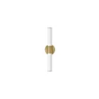 Maxim Lighting Tubo 52502WTNAB 1-Light 24W Natural Aged Brass Vanity Light