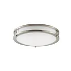 Maxim Lighting 55543WTSN 1-Light 20W Satin Nickel Flush Mount