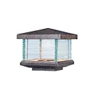 Maxim Lighting 55736CLET Triumph VX 1-Light 12W Earth Tone Post Light