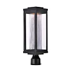 Maxim Lighting Salon LED 55900CRBK 1-Light Black 12W Outdoor Post Mount