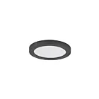 Maxim Lighting 57591WTBK 1-Light 12W Black Flush Mount