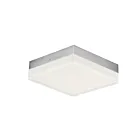 Maxim Lighting 57687CLFTSN 1-Light 15W Satin Nickel Flush Mount
