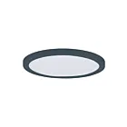 Maxim Lighting 57692WTBK Chip 1-Light 16W Black Flush Mount