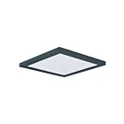 Maxim Lighting 57697WTBK Chip 1-Light 15W Black Flush Mount