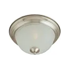 Maxim Lighting 5830FTSN Essentials 1-Light 60W Satin Nickel Flush Mount