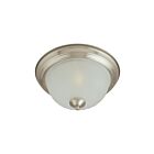 Maxim Lighting 5830FTSN Essentials 1-Light 60W Satin Nickel Flush Mount