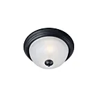 Maxim Lighting 5840FTBK Essentials 1-Light 60W Black Flush Mount