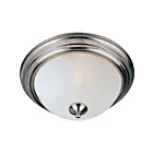Maxim Lighting 5840FTSN Essentials 1-Light 60W Satin Nickel Flush Mount