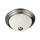 Maxim Lighting 5841FTSN Essentials 2-Lights 60W Satin Nickel Flush Mount