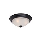 Maxim Lighting 5841ICBK Essentials 2-Lights 60W Black Flush Mount