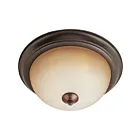 Maxim Lighting 5841WSOI Essentials 2-Lights 60W Oil Rubbed Bronze Flush Mount