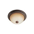 Maxim Lighting 5841WSOI Essentials 2-Lights 60W Oil Rubbed Bronze Flush Mount