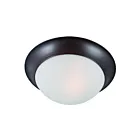 Maxim Lighting 5850FTOI Essentials 1-Light 60W Oil Rubbed Bronze Flush Mount