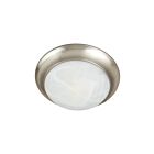Maxim Lighting 5850MRSN Essentials 1-Light 60W Satin Nickel Flush Mount