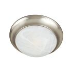 Maxim Lighting 5851MRSN Essentials 2-Lights 60W Satin Nickel Flush Mount