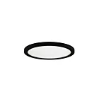 Maxim Lighting 58714WTBK Wafer 1-Light 20W Black Flush Mount