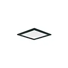 Maxim Lighting 58722WTBK Wafer 1-Light 15W Black Flush Mount