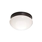 Maxim Lighting 5881WTOI Essentials 2-Lights 60W Oil Rubbed Bronze Flush Mount