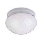 Maxim Lighting 5881WTWT Essentials 2-Lights 60W White Flush Mount