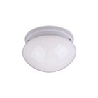 Maxim Lighting 5881WTWT Essentials 2-Lights 60W White Flush Mount