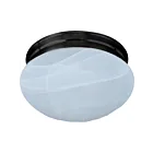 Maxim Lighting 5884MROI Essentials 1-Light 60W Oil Rubbed Bronze Flush Mount