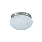 Maxim Lighting 5884MRSN Essentials 1-Light 60W Satin Nickel Flush Mount