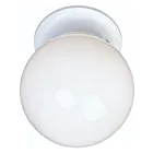 Maxim Lighting 5889WTWT Essentials 1-Light 60W White Flush Mount