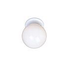 Maxim Lighting 5889WTWT Essentials 1-Light 60W White Flush Mount