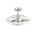 Maxim Lighting 61002SN Corona Fan 1-Light 30W Satin Nickel Fandelier
