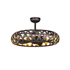 Maxim Lighting 61010BZGTGLD Weave 1-Light 43W Bronze Gilt/Gold Fandelier