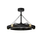 Maxim Lighting 61019BCBKGLD Jewel 1-Light 30W Black/Gold Fandelier
