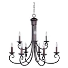 Maxim Lighting 70006OI Loft 9-Lights 540W Oil Rubbed Bronze Incandescent Chandelier