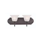 Maxim Lighting Essentials 8012FTOI 2-Lights 60W Oil Rubbed Bronze Vanity Light