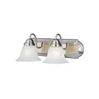 Maxim Lighting Essentials 8012MRSN 2-Lights 60W Satin Nickel Vanity Light