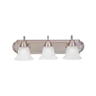 Maxim Lighting Essentials 8013MRSN 3-Lights 60W Satin Nickel Vanity Light