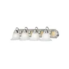 Maxim Lighting Essentials 8014MRSN 4-Lights 60W Satin Nickel Vanity Light