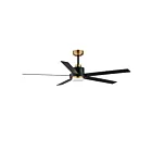 Maxim Lighting 88826BKGLD 60" Black/Gold Ceiling Fan